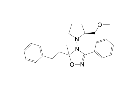 (2'S,5S/R)-(-)-4-[2-(Methoxymethyl)tetrahydro-1H-pyrrolyl]-5-methyl-3-phenyl-5-phenethyl-4,5-dihydro-1,2,4-oxadiazole