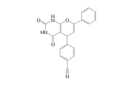 4-(2,4-Dioxo-7-phenyl-1,3,4,5-tetrahydro-2H-pyrano[2,3-d]pyrimidin-5-yl)-benzonitrile