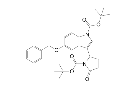 2-(5-Benzyloxy-1-tert-butoxycarbonyl-1H-indol-3-yl)-5-oxopyrrolidin-1-carbxylic acid tert-butyl ester