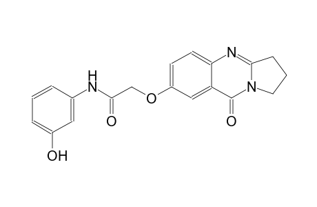 acetamide, N-(3-hydroxyphenyl)-2-[(1,2,3,9-tetrahydro-9-oxopyrrolo[2,1-b]quinazolin-7-yl)oxy]-