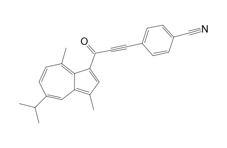 4-{3-[3,8-Dimethyl-5-(propan-2-yl)azulen-1-yl]-3-oxoprop-1-yn-1-yl}benzonitrile