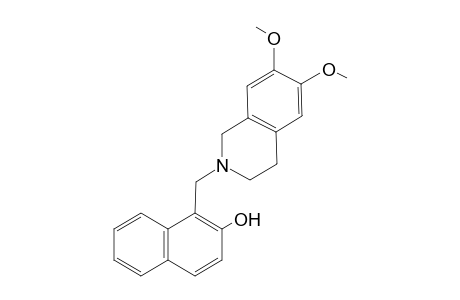 1-[(6,7-dimethoxy-3,4-dihydro-1H-isoquinolin-2-yl)methyl]-2-naphthalenol