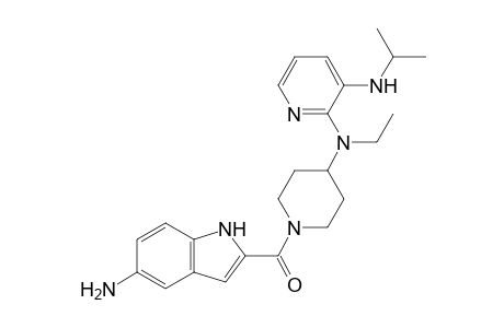 (5-amino-1H-indol-2-yl)-[4-[ethyl-[3-(isopropylamino)-2-pyridyl]amino]-1-piperidyl]methanone