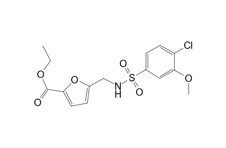 5-[[(4-chloro-3-methoxy-phenyl)sulfonylamino]methyl]furan-2-carboxylic acid ethyl ester