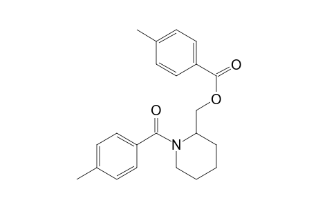 N-(4-Methylbenzoyl)-2-[[(4-methylbenzoyl)oxy]methyl]piperidine