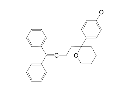2-(4,4-diphenylbuta-2,3-dienyl)-2-(4-methoxyphenyl)-tetrahydro-2H-pyran
