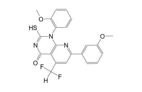 pyrido[2,3-d]pyrimidin-4(1H)-one, 5-(difluoromethyl)-2-mercapto-1-(2-methoxyphenyl)-7-(3-methoxyphenyl)-