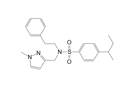benzenesulfonamide, 4-(1-methylpropyl)-N-[(1-methyl-1H-pyrazol-3-yl)methyl]-N-(2-phenylethyl)-