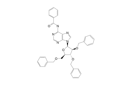 9-.beta.-[tri-o-Benzyl-D-arabinofuranosyl]adenine N-benzoate