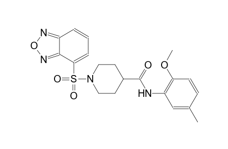 1-(2,1,3-benzoxadiazol-4-ylsulfonyl)-N-(2-methoxy-5-methylphenyl)-4-piperidinecarboxamide