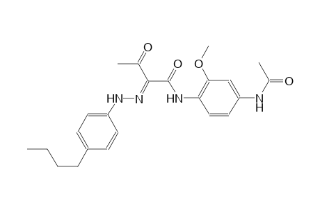 (2E)-N-[4-(acetylamino)-2-methoxyphenyl]-2-[(4-butylphenyl)hydrazono]-3-oxobutanamide