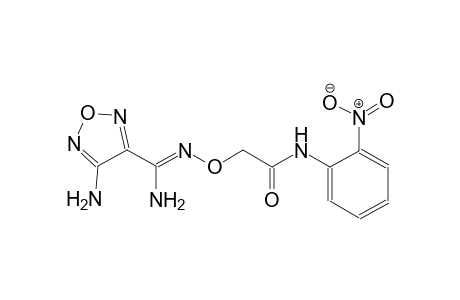 2-({[(Z)-amino(4-amino-1,2,5-oxadiazol-3-yl)methylidene]amino}oxy)-N-(2-nitrophenyl)acetamide