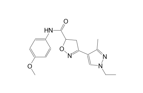 5-isoxazolecarboxamide, 3-(1-ethyl-3-methyl-1H-pyrazol-4-yl)-4,5-dihydro-N-(4-methoxyphenyl)-