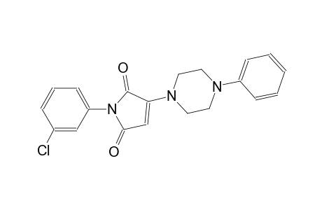 1H-pyrrole-2,5-dione, 1-(3-chlorophenyl)-3-(4-phenyl-1-piperazinyl)-