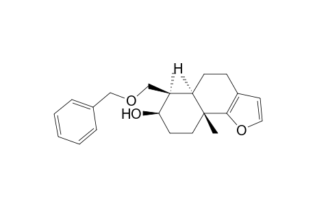 (+,-)-(5a.alpha.,6.alpha.,7.beta.,9a.beta.)-6-[(benzyloxy)methyl]-4,5,5a,6,7,8,9,9a-octahydro-6,9a-dimethylnaphtho[1,2-b]furan-7-ol