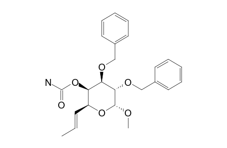 METHYL-(E)-2,3-DI-O-BENZYL-4-O-CARBAMOYL-6,7,8-TRIDEOXY-ALPHA-GALACTO-OCT-6-ENOSIDE