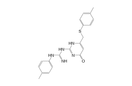 N-(4-methylphenyl)-N'-(6-{[(4-methylphenyl)sulfanyl]methyl}-4-oxo-1,4-dihydro-2-pyrimidinyl)guanidine