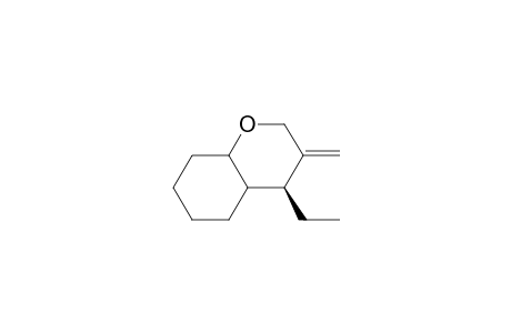 5.beta.-Ethyl-4-methylene-2-oxabicyclo[4.4.0]decane