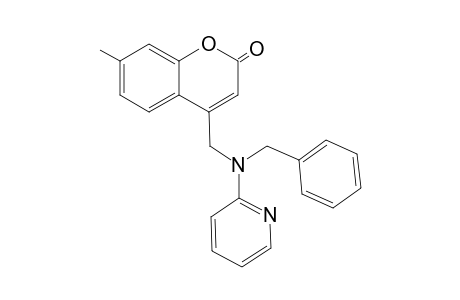 7-Methyl-4-[2-(N-pyridyl)-N-benzylaminomethyl]coumarin