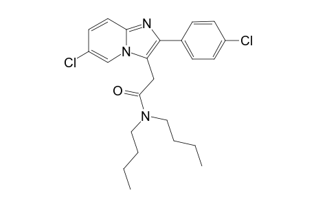 N,N-diButyl-[2'-(p-chlorophenyl)-6'-chloroimidazo[1,2-a]pyridin-3'-yl]acetamide
