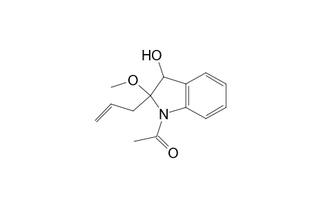 1-Acetyl-2-allyl-2-methoxy-2,3-dihydroindol-3-ol