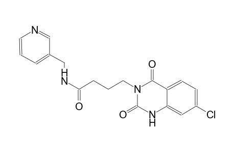 4-(7-chloro-2,4-dioxo-1,4-dihydro-3(2H)-quinazolinyl)-N-(3-pyridinylmethyl)butanamide