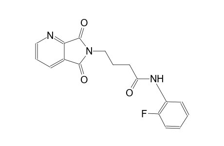 5H-pyrrolo[3,4-b]pyridine-6-butanamide, N-(2-fluorophenyl)-6,7-dihydro-5,7-dioxo-