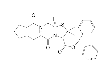 2,2-Dimethyl-4,12-dioxo-3-[(diphenylmethyl)oxycarbonyl]-1,4-[3,4-b]-(1,3)-thiazolidine