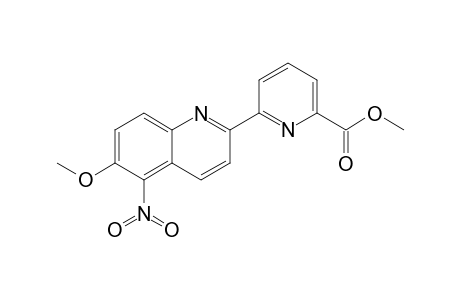 6-Methoxy-2-(6'-methoxycarbonyl-2'-pyridyl)-5-nitroquinoline
