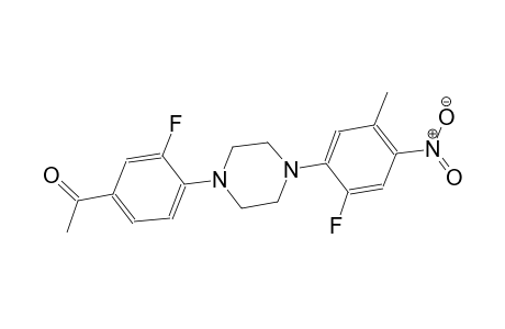 ethanone, 1-[3-fluoro-4-[4-(2-fluoro-5-methyl-4-nitrophenyl)-1-piperazinyl]phenyl]-