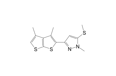 3-(3,4-Dimethylthieno[2,3-b]thiophen-2-yl)-1-methyl-5-methylsulfanyl-1H-pyrazole