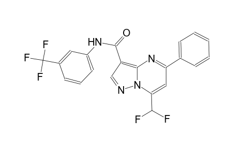 7-(difluoromethyl)-5-phenyl-N-[3-(trifluoromethyl)phenyl]pyrazolo[1,5-a]pyrimidine-3-carboxamide