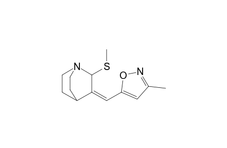 (Z)-(RS)-3-(3-Methylisoxazol-5-ylmethylene)-2-methylsulphanyl-1-azabicyclo[2.2.2]octane