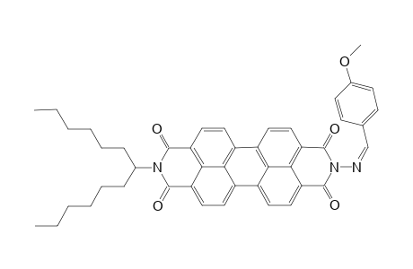 N-(1-Hexylheptyl)perylene-3,4:9,10-tetracarboxylic-3,4-(4-methoxybenzylimineimide)-9,10-imide