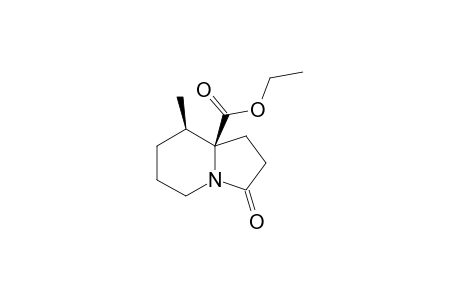 (8R*,8AS*)-8-METHYL-8A-(ETHOXYCARBONYL)-OCTAHYDROINDOLIZIN-3-ONE