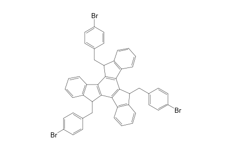 syn-5,10,15-Tris(4-bromophenylmethyl)-10,15-dihydro-5H-diindeno[1,2-a;1',2'-c]fluorene