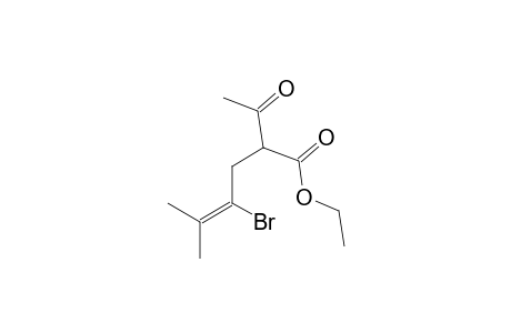 2-Acetyl-4-bromo-5-methyl-4-hexenoic acid ethyl ester