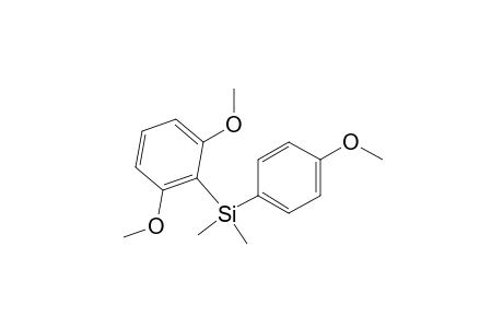 2-[Dimethyl-(p-methoxyphenyl)silyl]-1,3-dimethoxybenzene