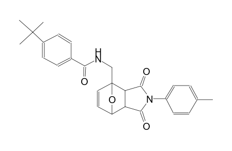 4-(tert-butyl)-N-((1,3-dioxo-2-(p-tolyl)-2,3,3a,4,7,7a-hexahydro-1H-4,7-epoxyisoindol-4-yl)methyl)benzamide