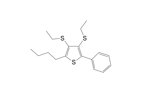 2-Butyl-3,4-bis(ethylthio)-5-phenylthiophene