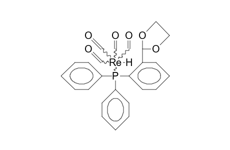 (Diphenyl-2-[2-formyl-phenyl]-phosphino) hydrido-rhenium tetracarbonyl ethylene ketal