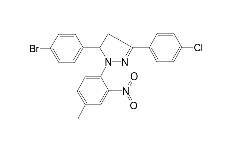 5-(4-Bromo-phenyl)-3-(4-chloro-phenyl)-1-(4-methyl-2-nitro-phenyl)-4,5-dihydro-1H-pyrazole