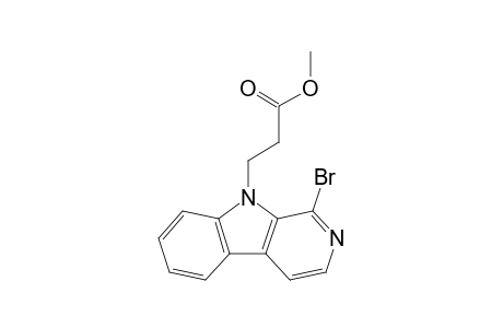 3-(1-Bromo-.beta.-carbolin-9-yl)-propionic acid methyl ester