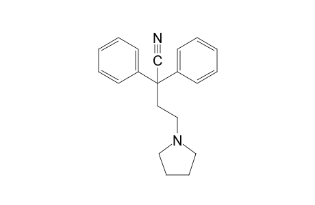 alpha,alpha-diphenyl-1-pyrrolidinebutyronitrile