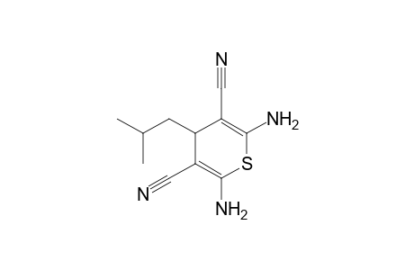 2,6-bis(azanyl)-4-(2-methylpropyl)-4H-thiopyran-3,5-dicarbonitrile