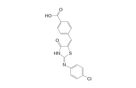 4-[2-(4-Chloro-phenylimino)-4-oxo-thiazolidin-5-ylidenemethyl]-benzoic acid