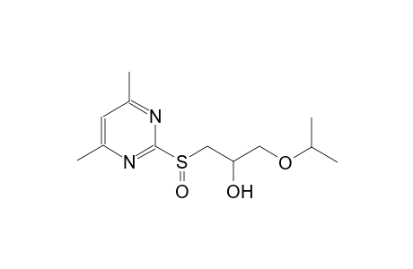 1-[(4,6-dimethyl-2-pyrimidinyl)sulfinyl]-3-isopropoxy-2-propanol