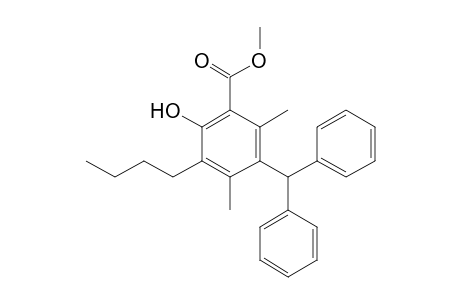 Methyl 3-diphenylmethyl-5-butyl-6-hydroxy-2,4-dimethylbenzoate