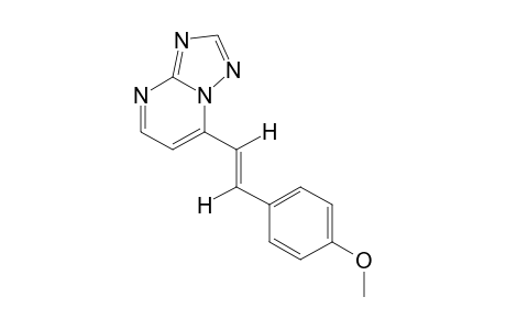 trans-7-(p-METHOXYSTYRYL)-s-TRIAZOLO[1,5-a]PYRIMIDINE