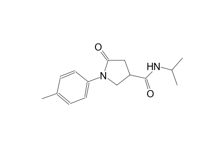 N-isopropyl-1-(4-methylphenyl)-5-oxo-3-pyrrolidinecarboxamide